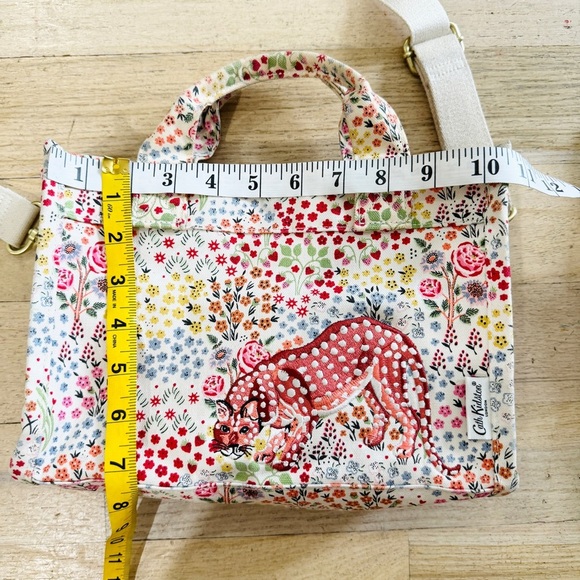 Cath Kidston cotton Artist Kingdom Ditsy Mini Sidekick shoulder bag EUC - Picture 14 of 15